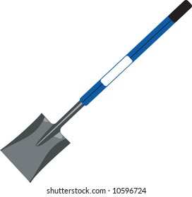 shovel isolated with handle	