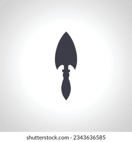 icono de pala aislada. icono de pala.