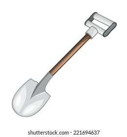 Shovel isolated illustration on white background