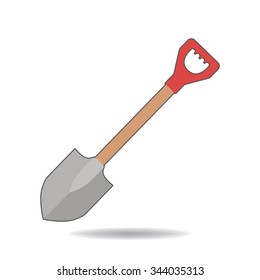 Shovel isolated on a white background