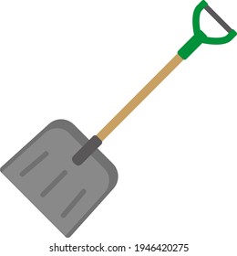 A shovel  isolated vector illustration.