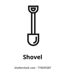 Shovel line icon