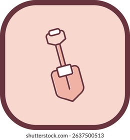 Shovel Line vector Icon Design