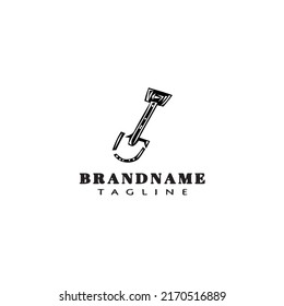 shovel logo icon design template modern illustration