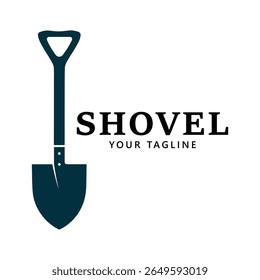 Shovel logo vector illustration design