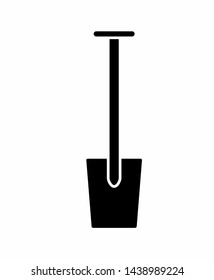 Shovel logo vector perfect as a banner, sign or indication for a store, card, website or sign on the wall