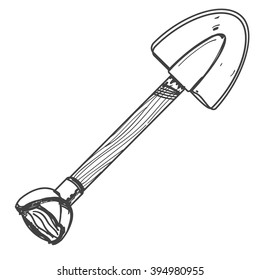 Shovel mining icon.