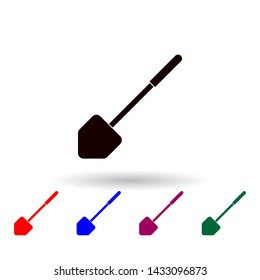 shovel multi color icon. Elements of farm set. Simple icon for websites, web design, mobile app, info graphics