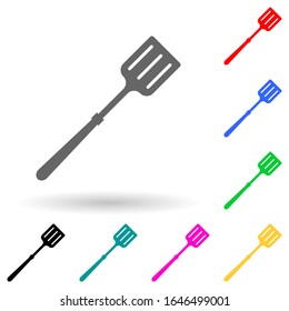 shovel multi color style icon. Simple glyph, flat vector of kitchen tools icons for ui and ux, website or mobile application
