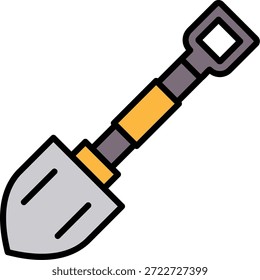 Schaufel neue kreative Symbol Design Vektor