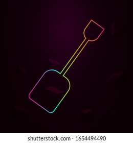 shovel nolan style icon. Simple thin line, outline vector of web icons for ui and ux, website or mobile application