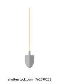 Shovel on white background