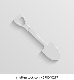 shovel paper vector icon