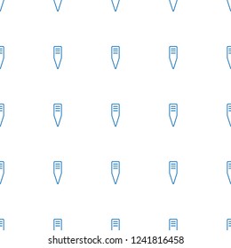 shovel pattern repeat seamless on white background. Editable outline shovel icons from gardening collection. gardening tool icon for web and mobile.