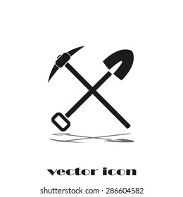 shovel and pick axe
