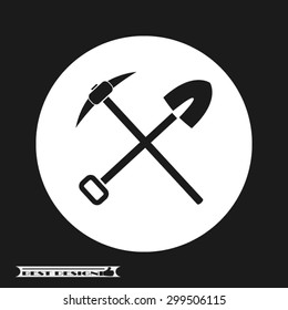 shovel and pick axe
