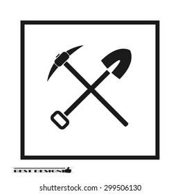 shovel and pick axe
