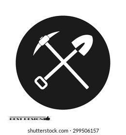 shovel and pick axe