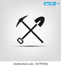 Shovel Pickax Icon