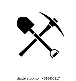 shovel-pickaxe-icon-black-isolated-260nw
