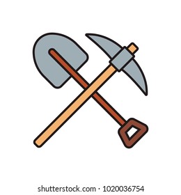 Shovel pickaxe tool
