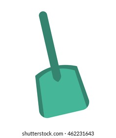 shovel plastic tool icon vector illustration design