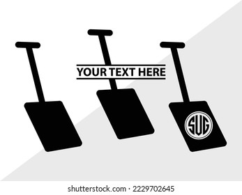 Shovel Silhouette Vector Illustration Silhouette