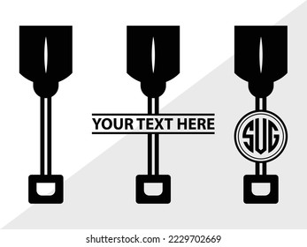 Shovel Silhouette Vector Illustration Silhouette