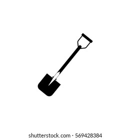 Shovel solid icon, build & repair elements, construction tool, a filled pattern on a white background, eps 10.