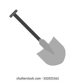 Shovel, spade, digger icon vector image. Can also be used for construction, interiors and building. Suitable for use on web apps, mobile apps and print media.