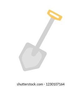 Shovel, spade icon isolated on white background. Vector illustration. EPS 10.