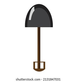 A shovel (spade) for mining and gardening - Tooling illustration - vector 