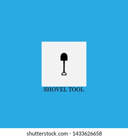 shovel tool icon sign signifier vector