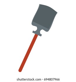 Shovel tool isolated