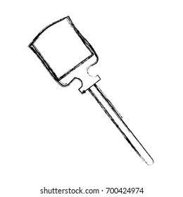 Shovel tool isolated