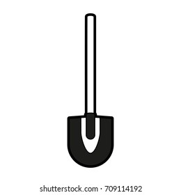 Shovel tool isolated