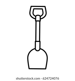 shovel tool isolated icon