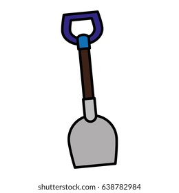 shovel tool isolated icon
