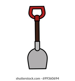 shovel tool isolated icon