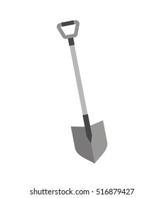 shovel tool isolated icon vector illustration design