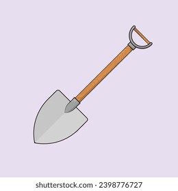 Shovel Tool Vector Illustration Shovel Construction Tool Icon