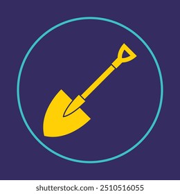Shovel trendy icon nice abstract vector illustration colorful artwork beautiful design.eps