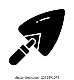 Shovel vector design in trendy style, icon of construction tools