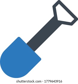 shovel vector glyph color icon 