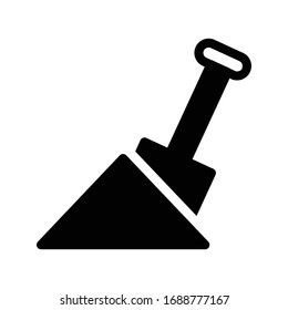 shovel vector glyph flat icon 