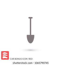 Shovel  vector icon 
