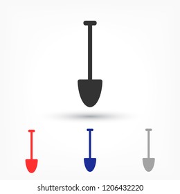 Shovel  vector icon 