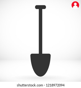 Shovel  vector icon 