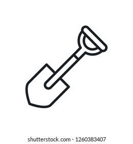 shovel vector icon