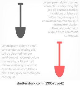 Shovel  vector icon 